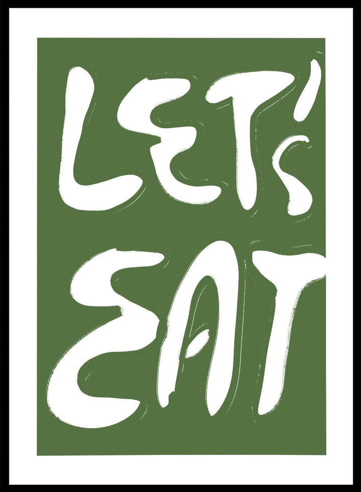 'Let’s Eat' Aesthetic Art Print_Sugar & Canvas