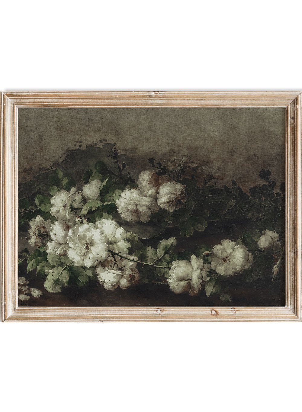 "White Roses" Art Print_Sugar & Canvas