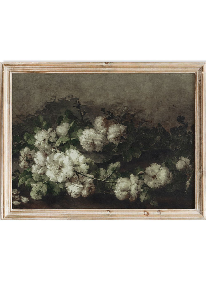 "White Roses" Art Print_Sugar & Canvas