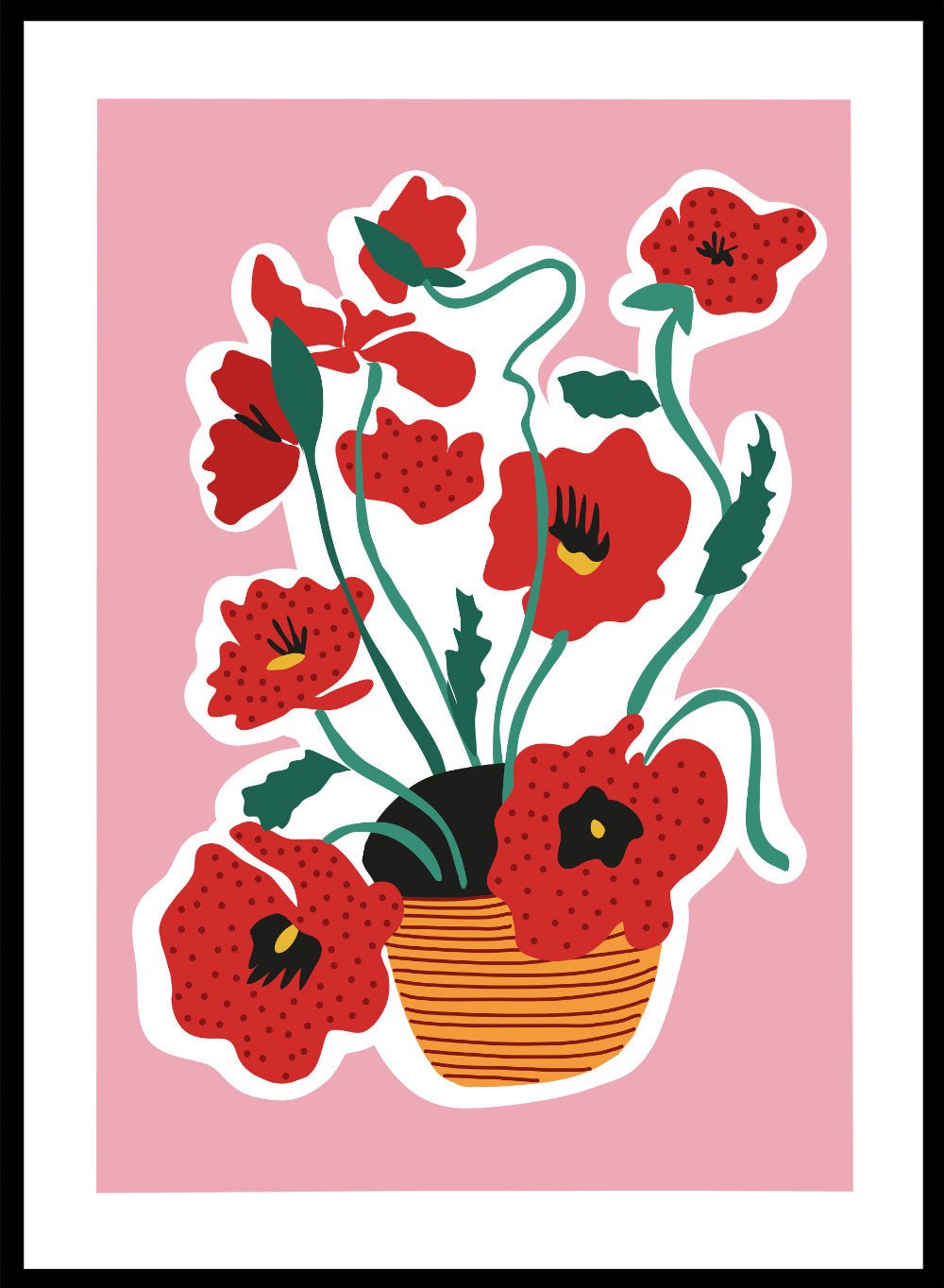 Abstract Flowers Art Print_Sugar & Canvas