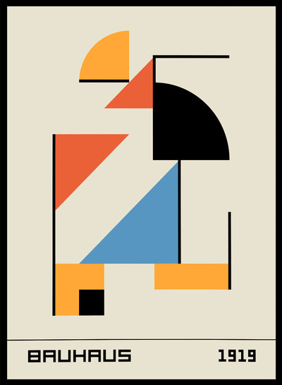 Bauhaus Geometric Shapes Art Print | Bauhaus Ausstellung Weimar, Bauhaus Geometric Print, Bauhaus Poster, Minimalist Vintage Poster 