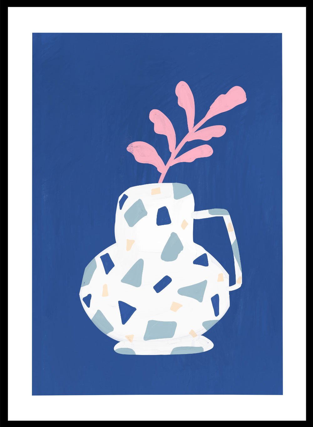'Terrazzo Vase' Aesthetic Art Print_Sugar & Canvas