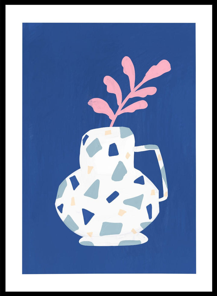 'Terrazzo Vase' Aesthetic Art Print_Sugar & Canvas