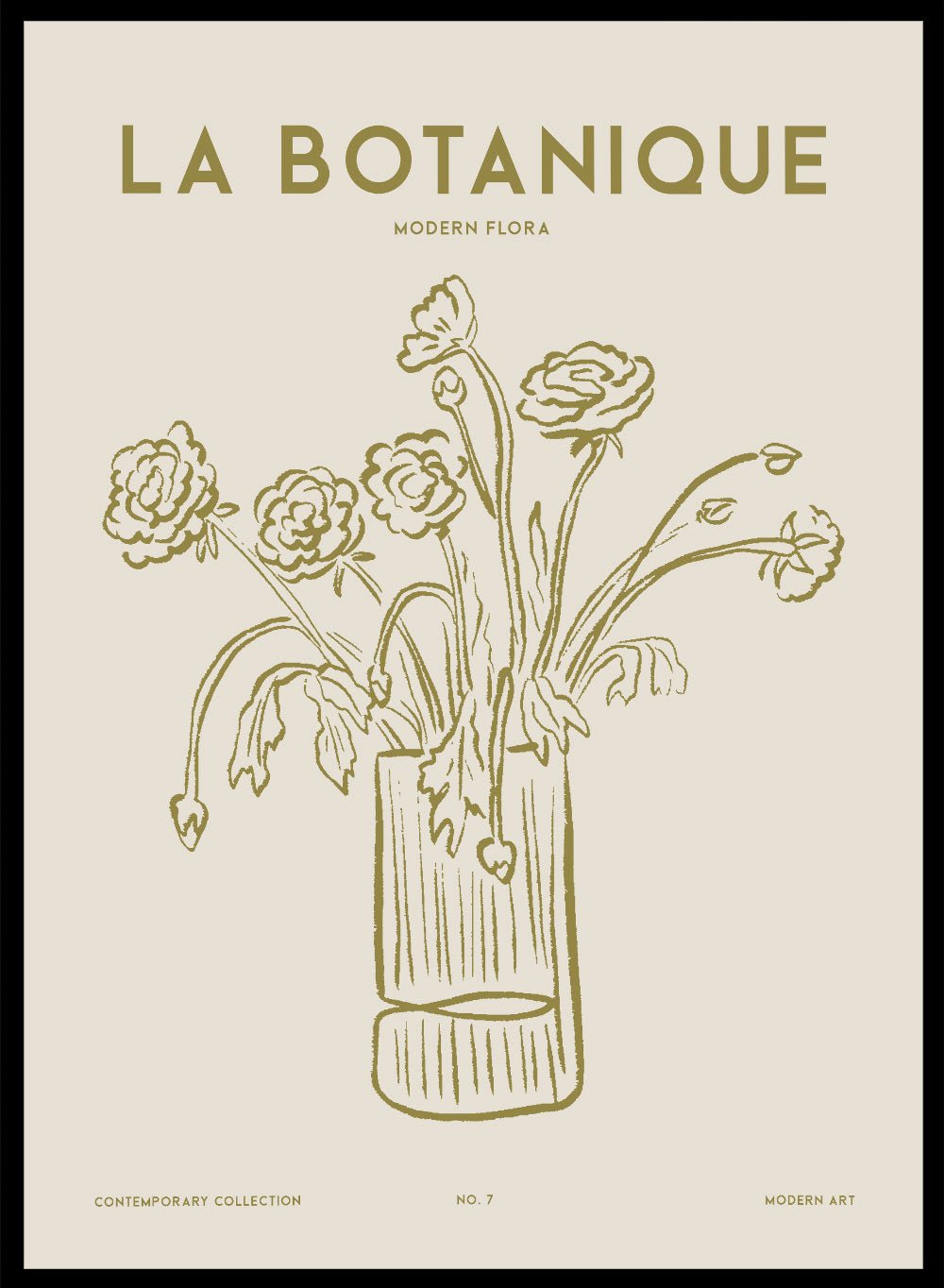 'Modern Flora 07' Aesthetic Art Print_Sugar & Canvas