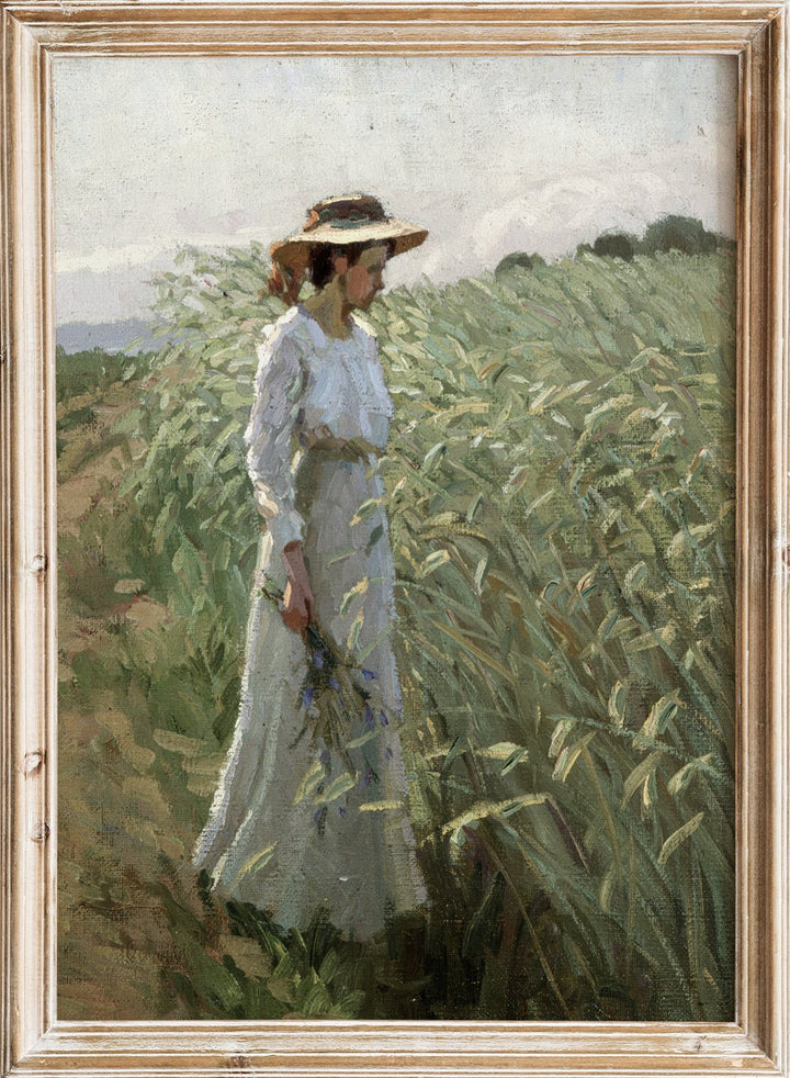 "Girl in the Wheat Field" Art Print_Sugar & Canvas