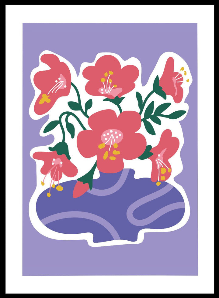 Abstract Flowers Art Print_Sugar & Canvas