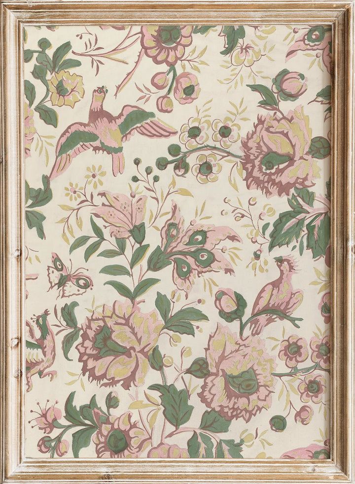 "Vintage Flowers Wallpaper Pattern" Art Print_Sugar & Canvas