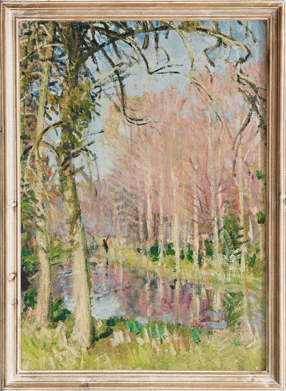 "Walk Along the Seine at Veneux - les - Sablons" Art Print_Sugar & Canvas