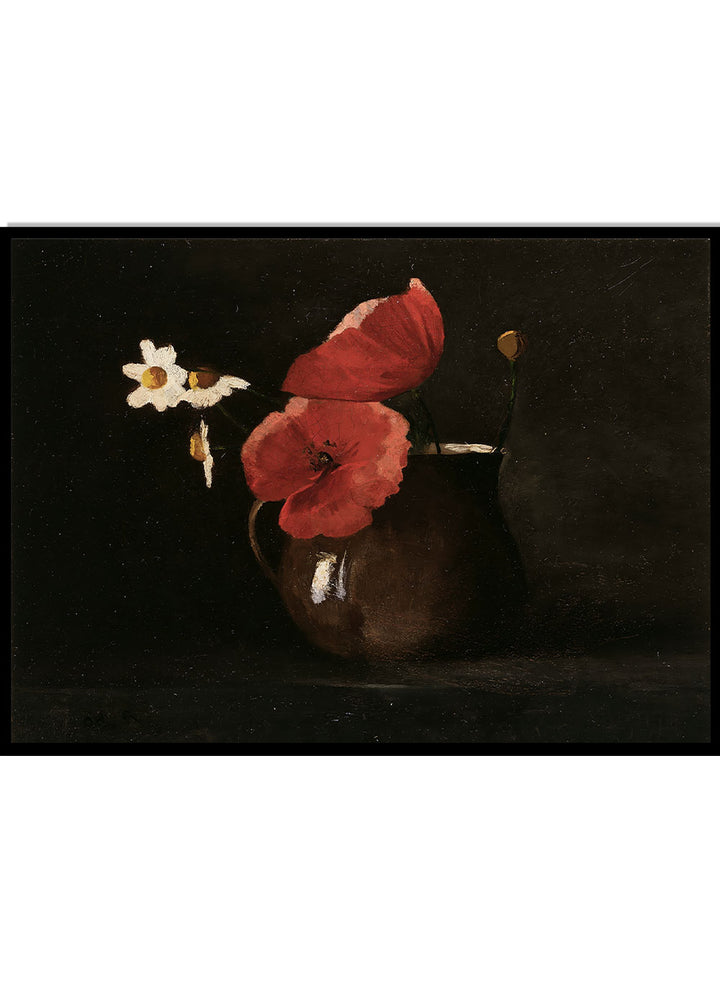 Odilon Redon Flowers: Poppies and Daisies Art Print_Sugar & Canvas