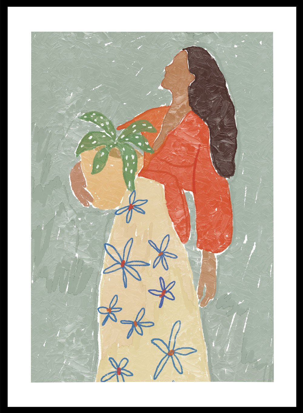 'The Plant Keeper' Aesthetic Art Print_Sugar & Canvas