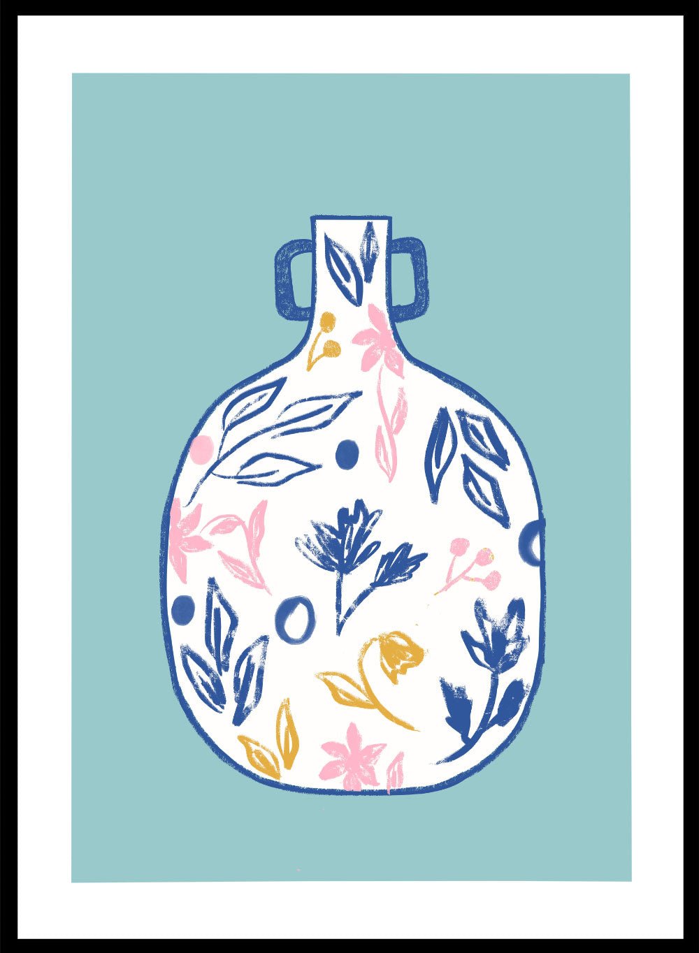 'Floral Vase' Aesthetic Art Print_Sugar & Canvas