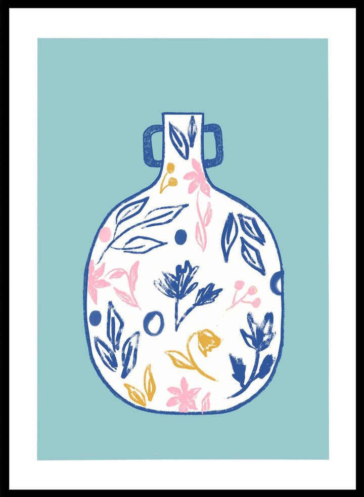 'Floral Vase' Aesthetic Art Print_Sugar & Canvas