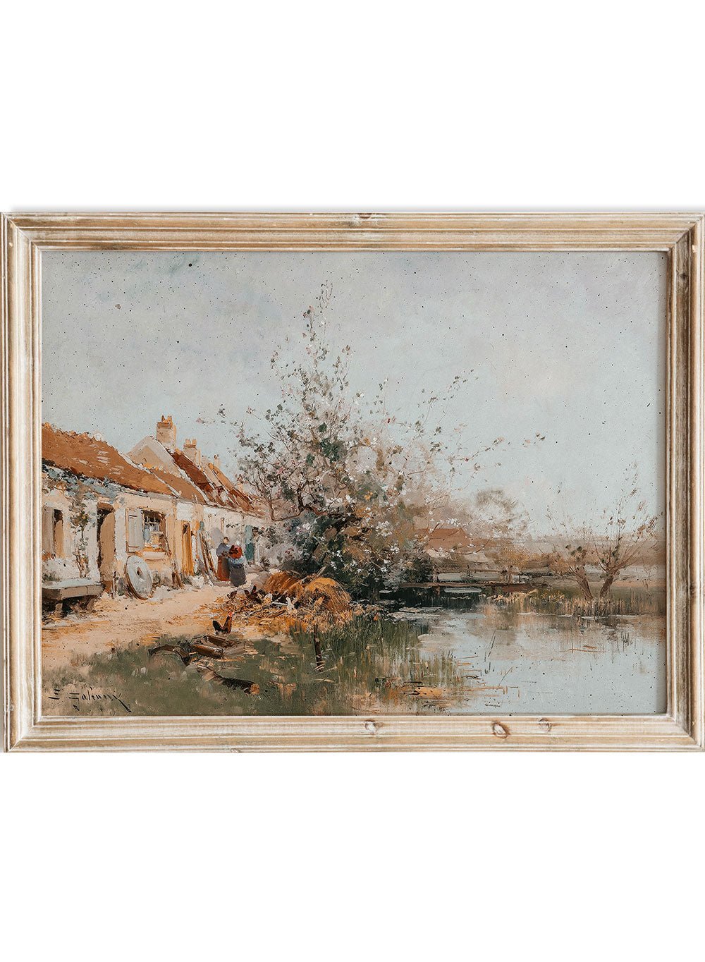 "Spring Day on the Stream Bank" Art Print_Sugar & Canvas