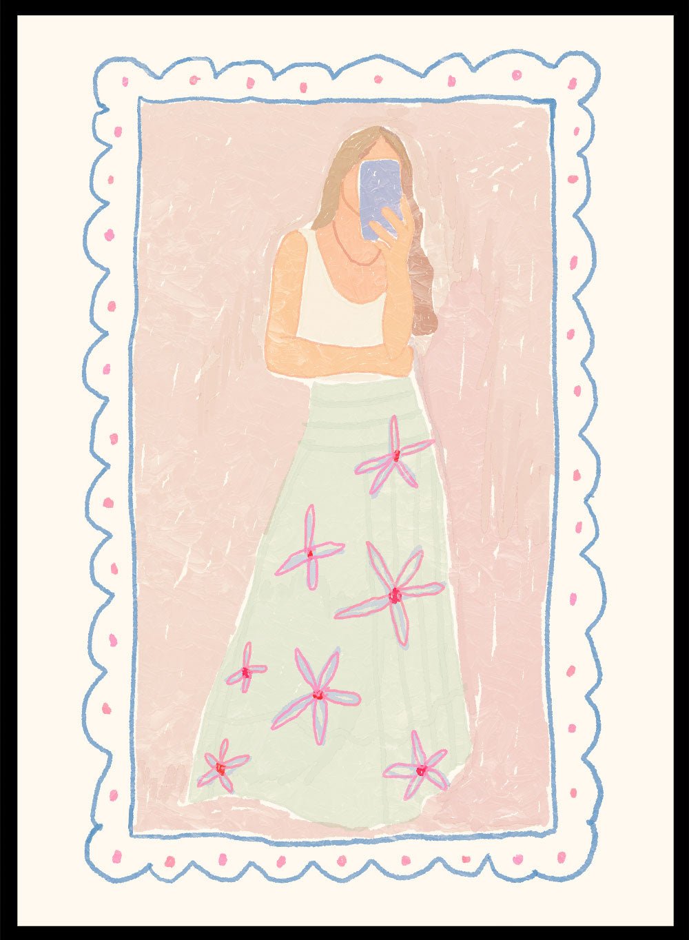 'Fit Check' Aesthetic Art Print_Sugar & Canvas