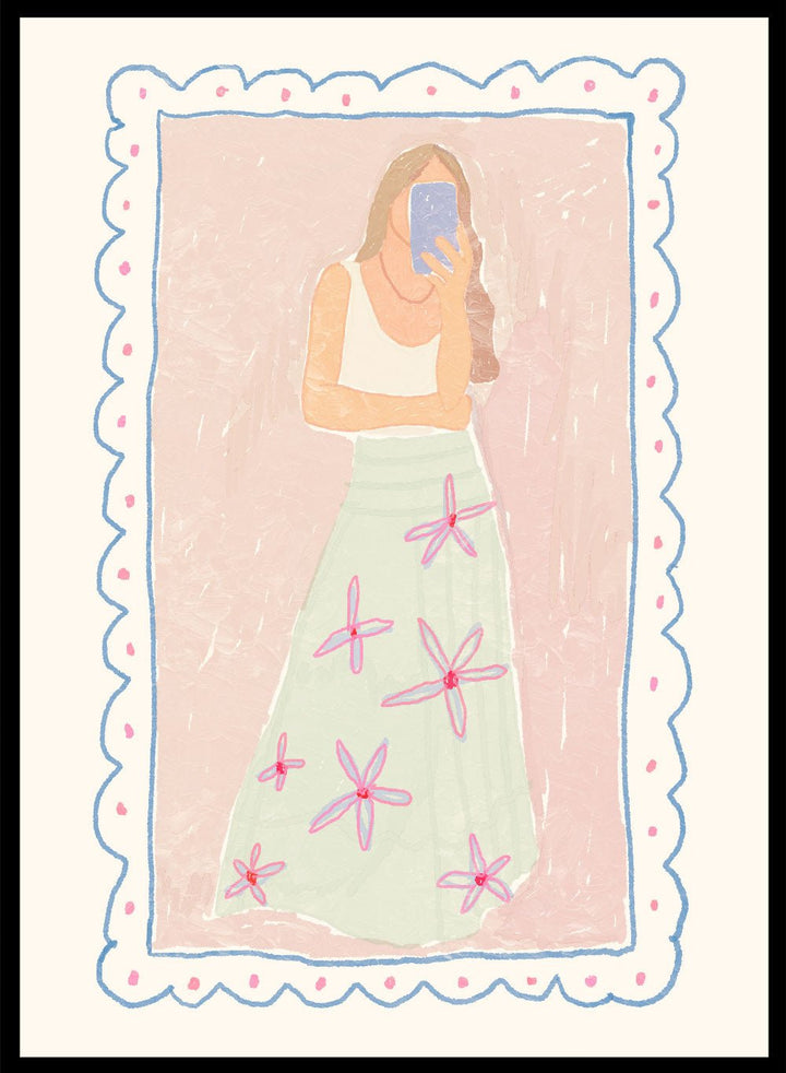 'Fit Check' Aesthetic Art Print_Sugar & Canvas