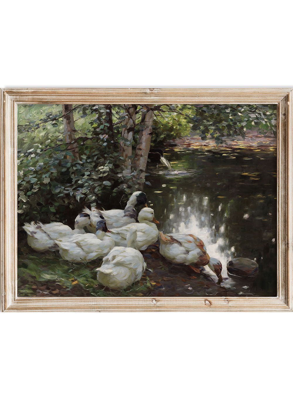 "Six Ducks by the Lake" Art Print_Sugar & Canvas