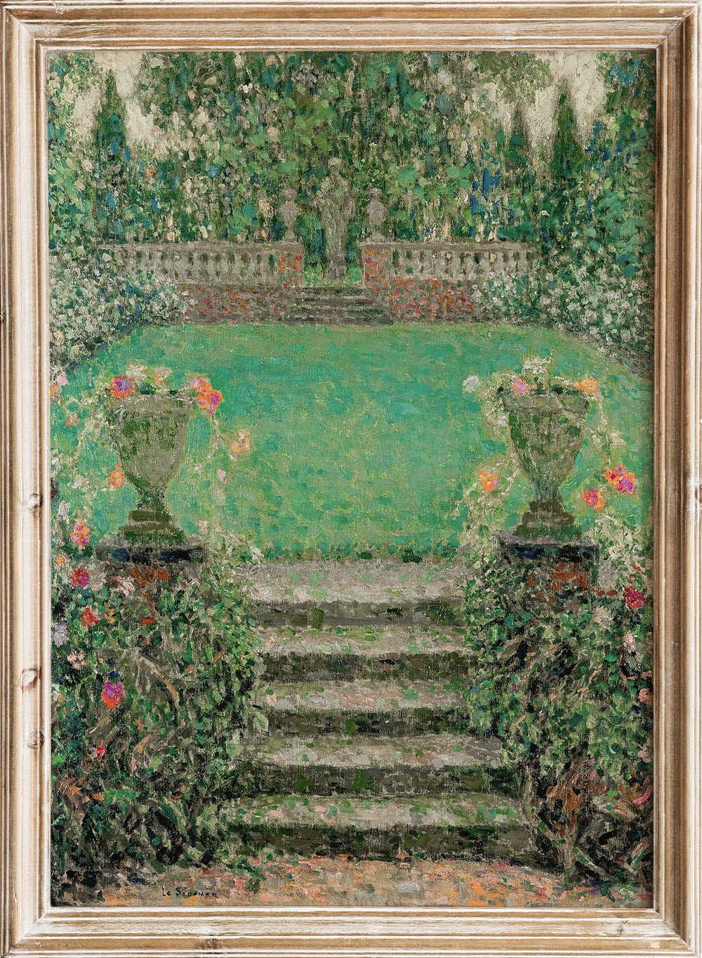 "Garden Steps, Gerberoy" Art Print_Sugar & Canvas