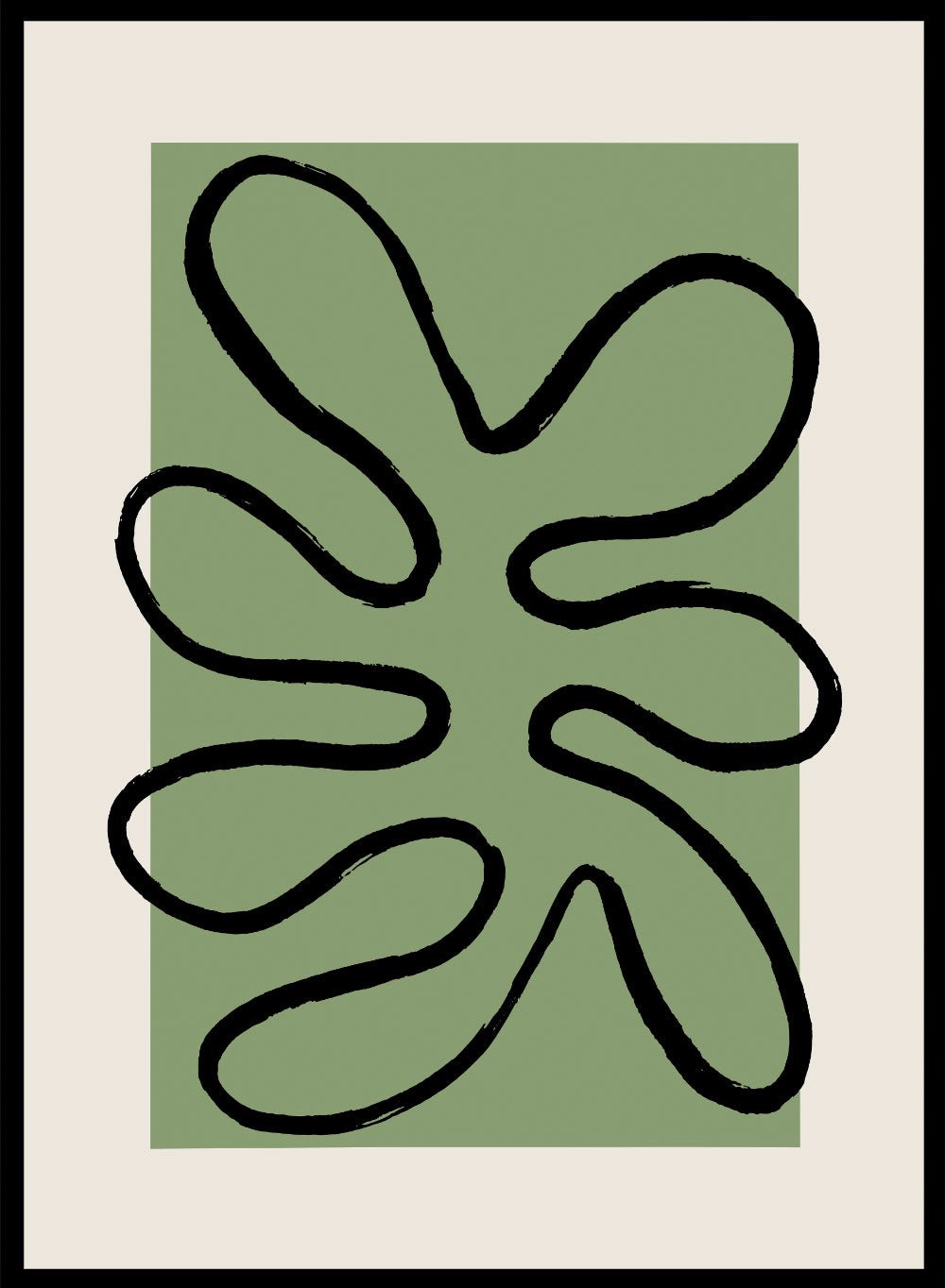 Green Cut - Outs Art Print_Sugar & Canvas