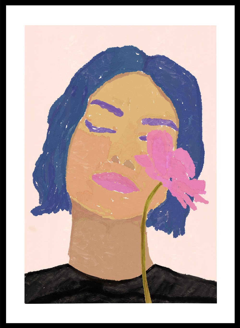 'Lost in Thought' Aesthetic Art Print_Sugar & Canvas