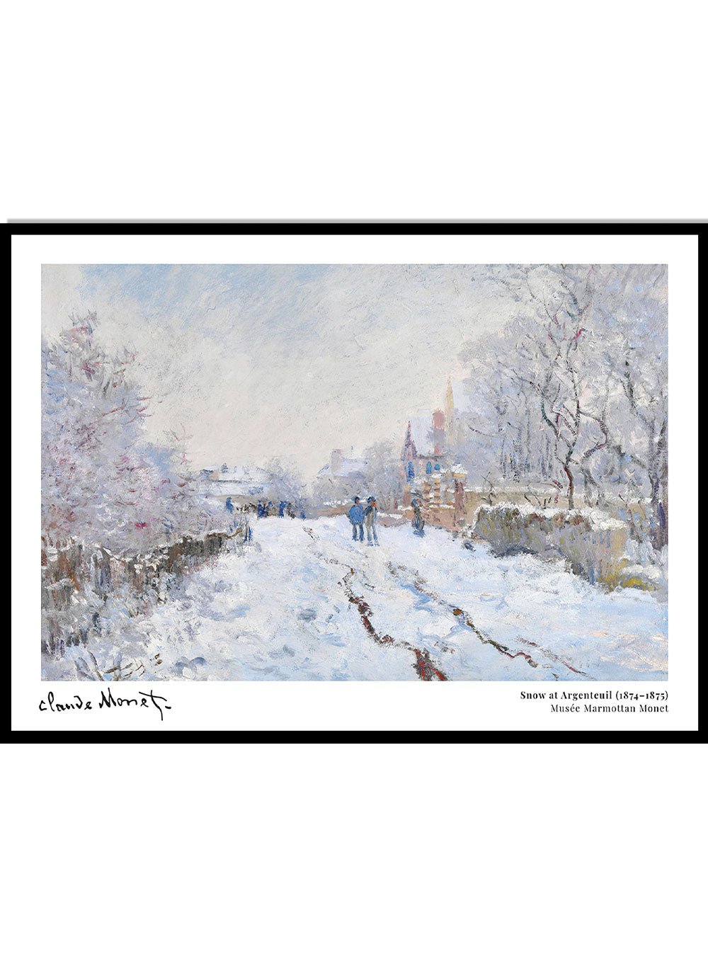 Claude Monet Snow at Argenteuil Art Print_Sugar & Canvas