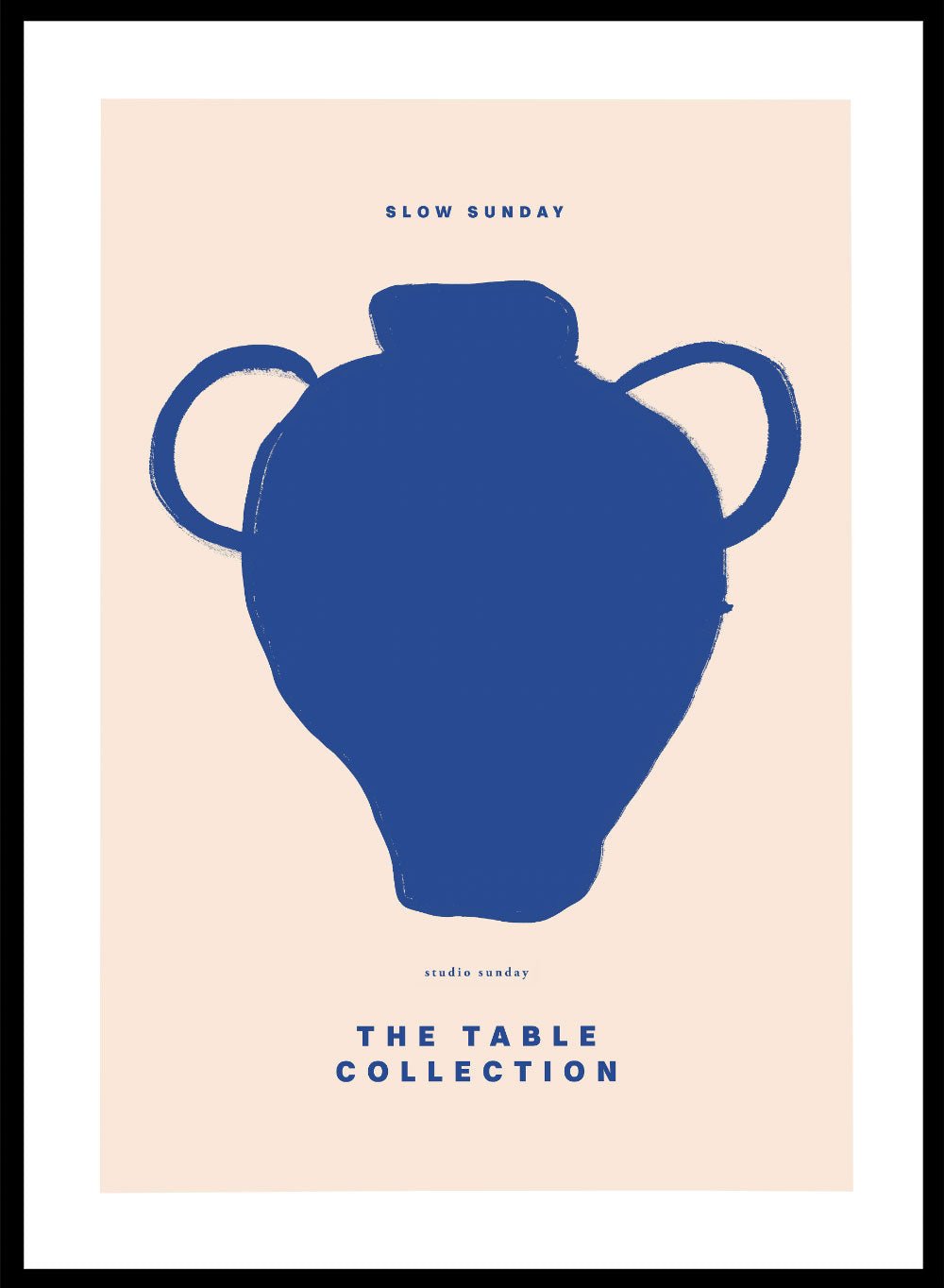 'Slow Sunday Vase' Aesthetic Art Print_Sugar & Canvas