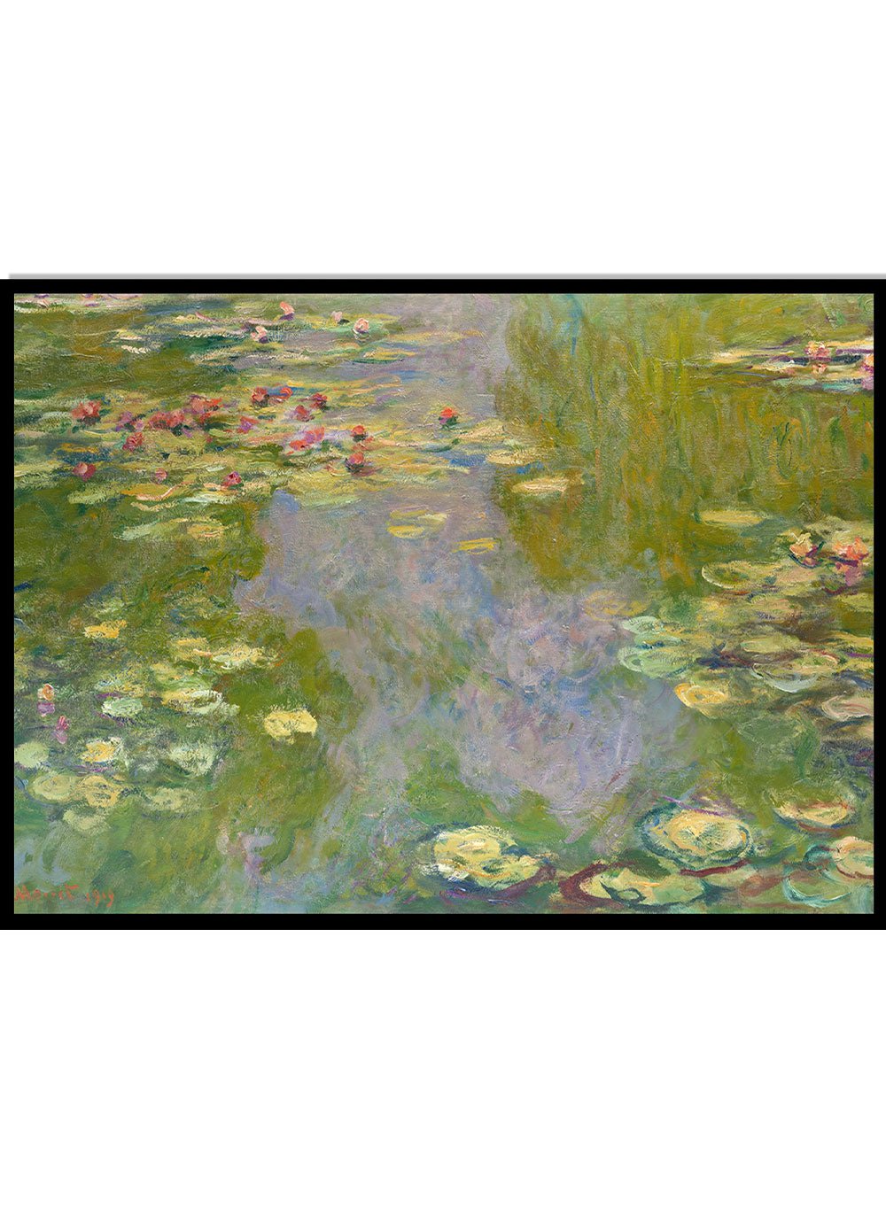 Claude Monet Water Lilies 1919 Art Print_Sugar & Canvas