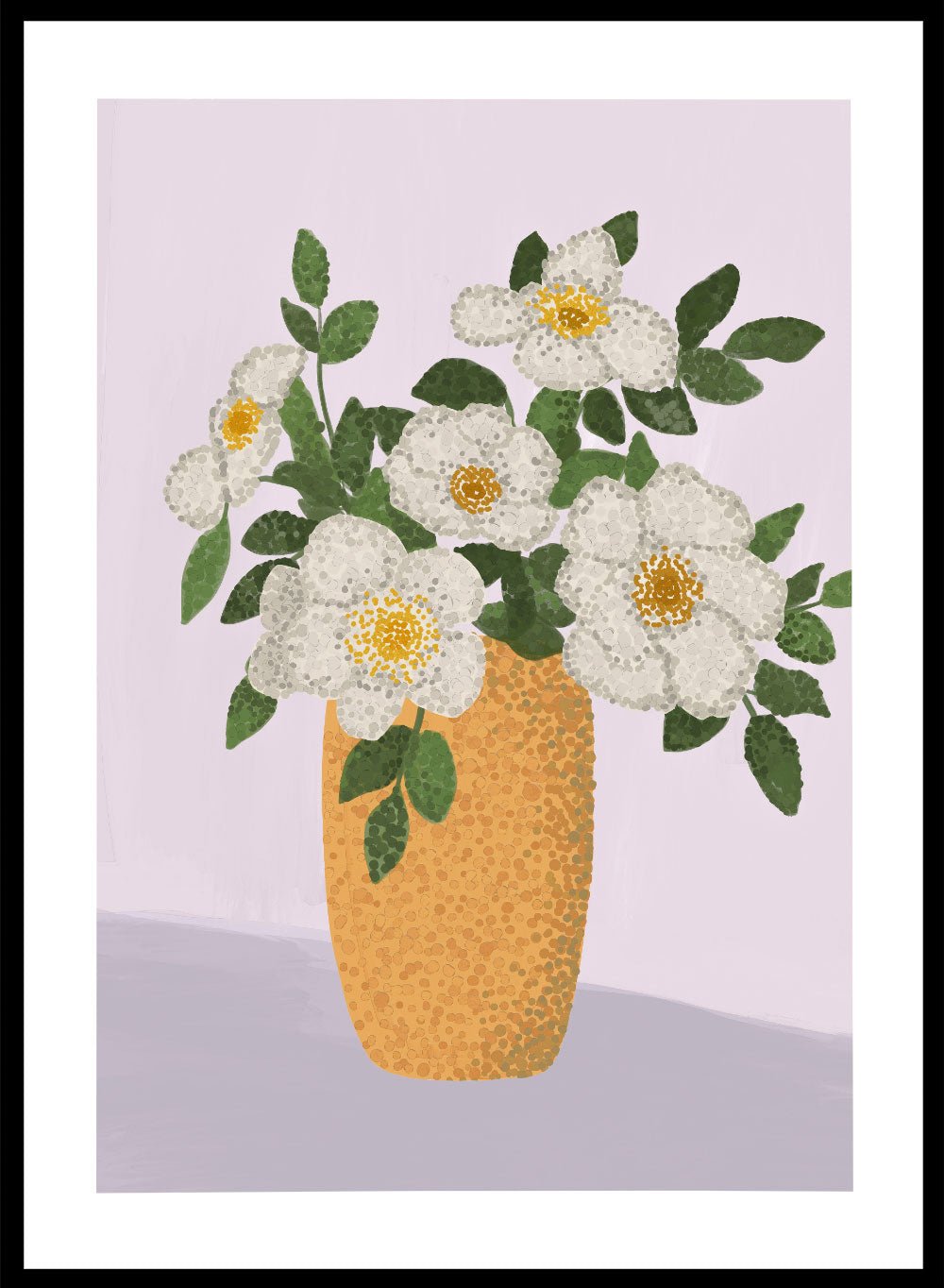 'Yellow Vase' Aesthetic Art Print_Sugar & Canvas