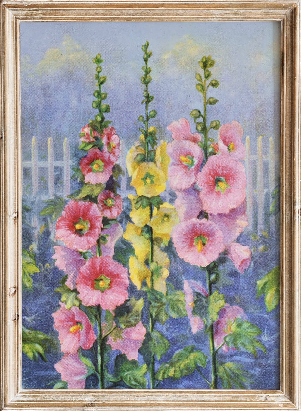 "Hollyhock" Art Print_Sugar & Canvas