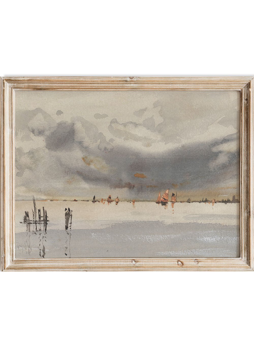 "Evening on the Lagoon, Venice" Art Print_Sugar & Canvas