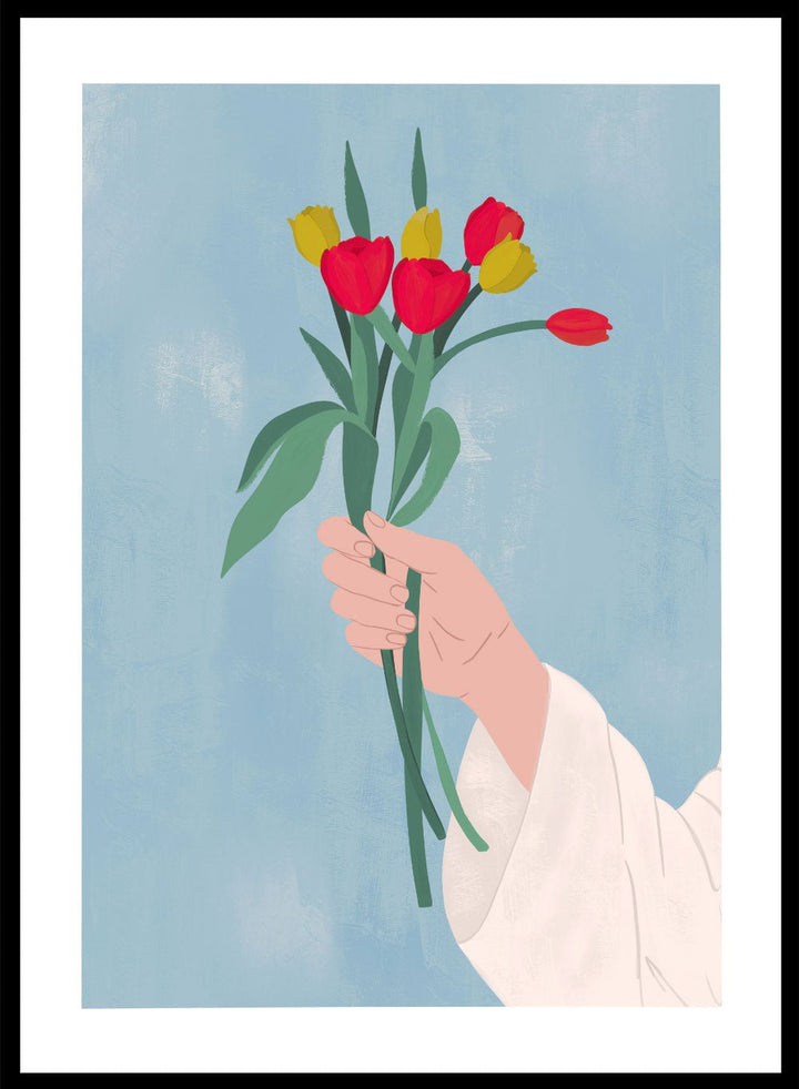 'Fresh Picked Tulips' Aesthetic Art Print_Sugar & Canvas