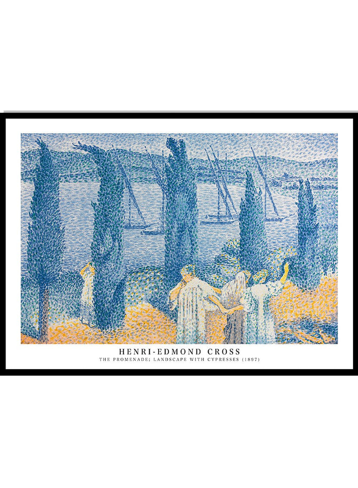 The Promenade (Landscape with Cypresses) by Henri - Edmond Cross Print_Sugar & Canvas