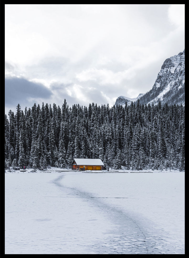 Winter Cottage Art Print_Sugar & Canvas