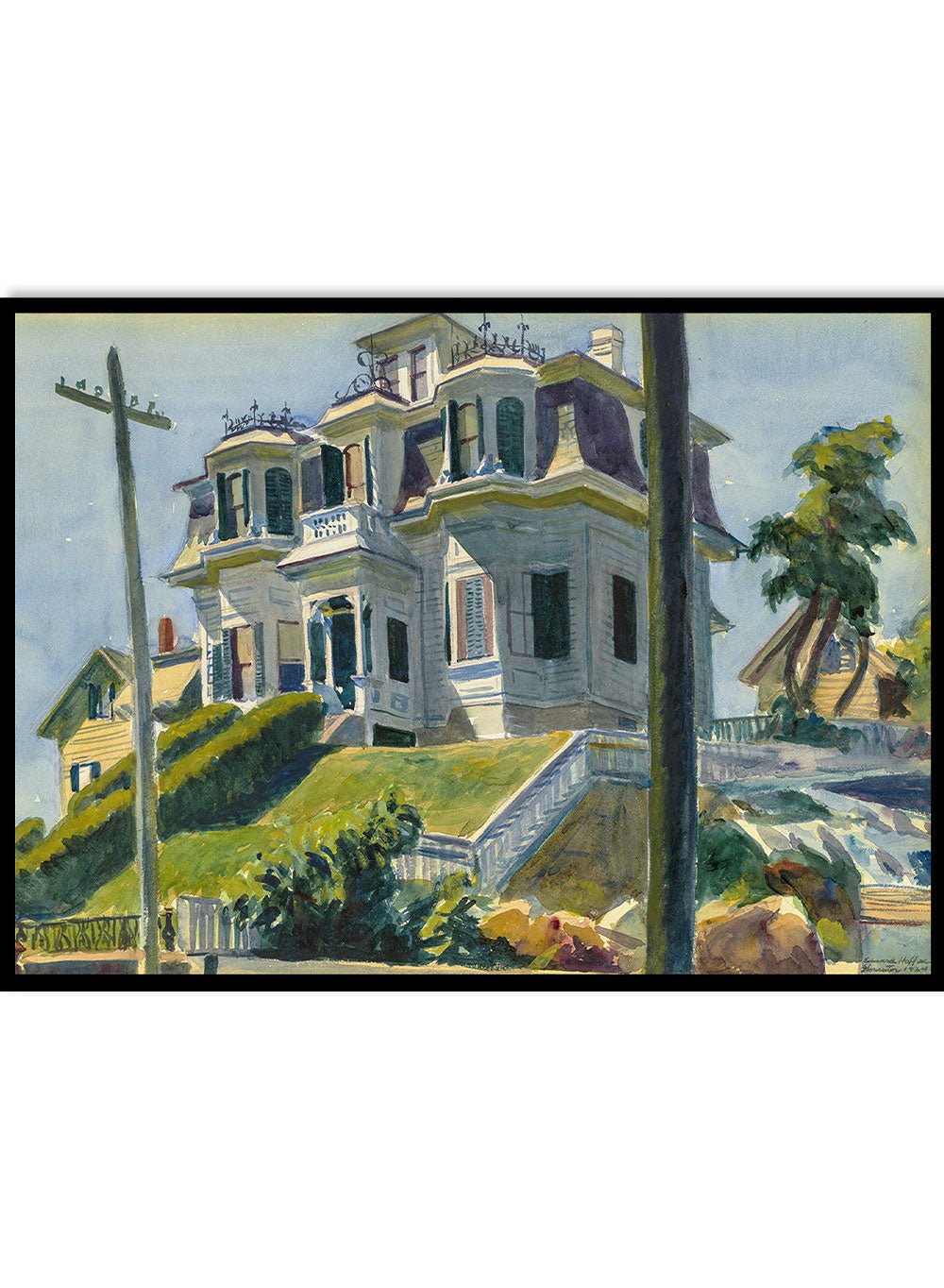 Edward Hopper Haskell’s House 1924 Art Print EH03_Sugar & Canvas