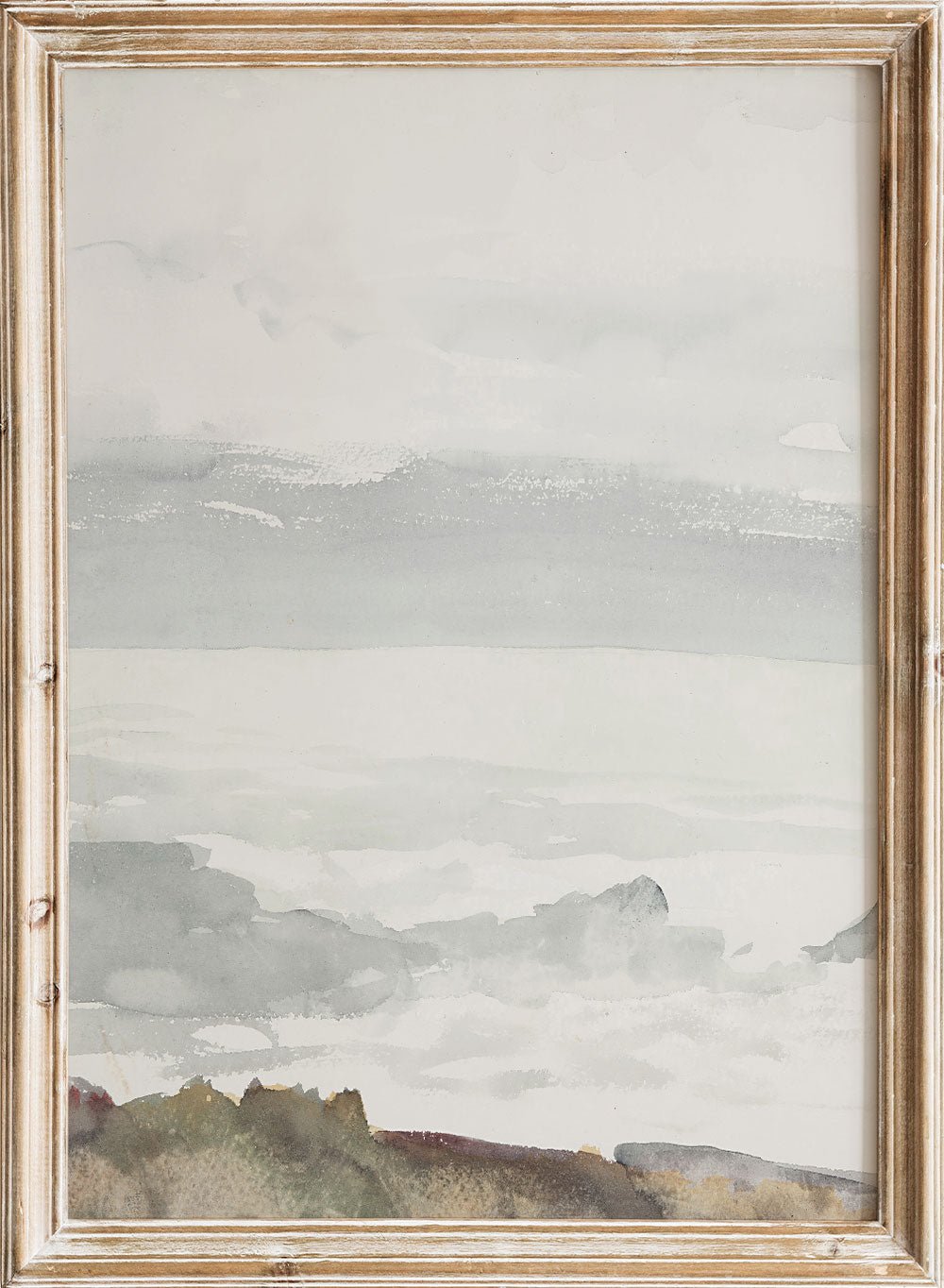 "Ocean Seen from a Cliff, Prout’s Neck, Maine" Art Print_Sugar & Canvas