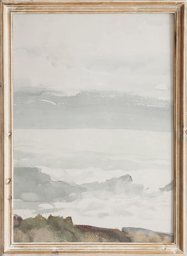 "Ocean Seen from a Cliff, Prout’s Neck, Maine" Art Print_Sugar & Canvas