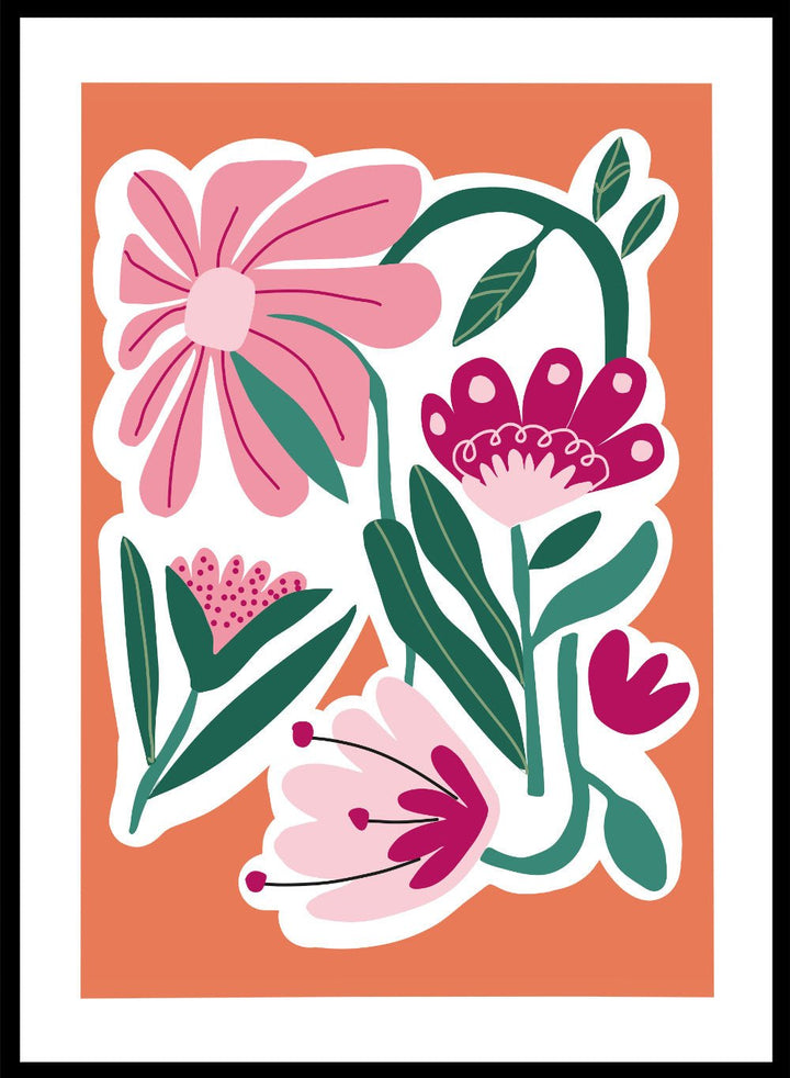 Abstract Flowers Art Print_Sugar & Canvas