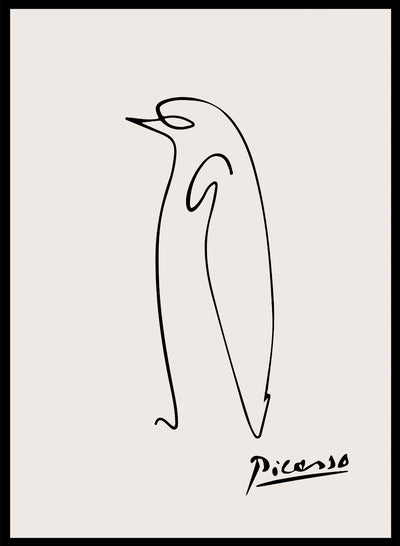 Pablo Picasso Penguin Sketch Line Drawing Art Print | Esquisse Le Pingouin, Museum Exhibition Vintage Poster, Animal Serigraph ArtPablo Picasso Penguin Sketch Line Drawing Art Print | Esquisse Le Pingouin, Museum Exhibition Vintage Poster, Animal Serigraph Art