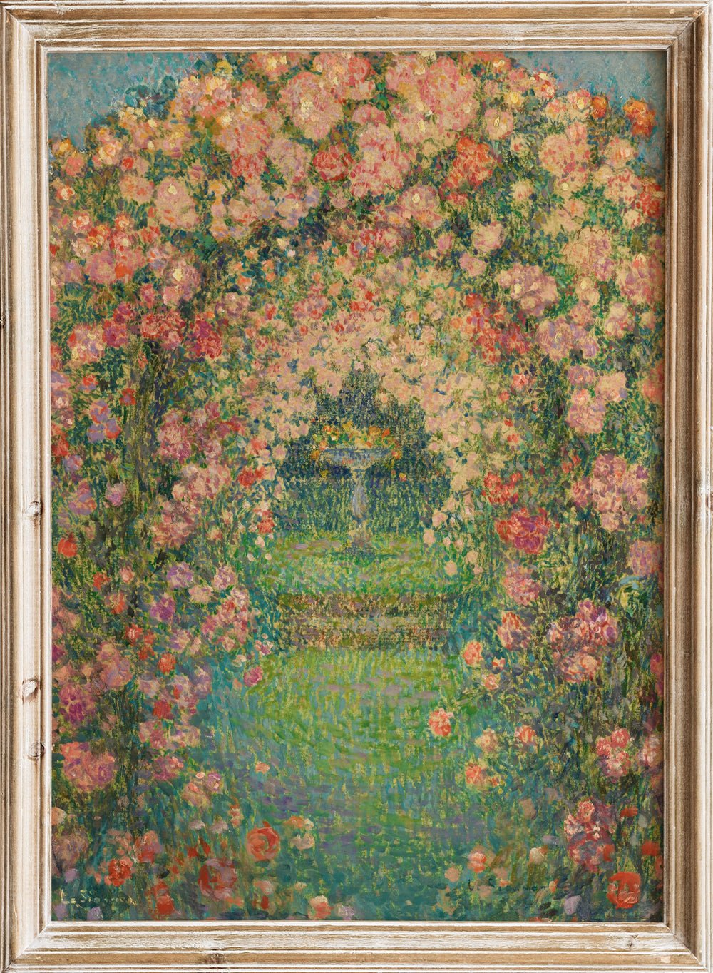 "The Rose Garden, Gerberoy" Art Print_Sugar & Canvas