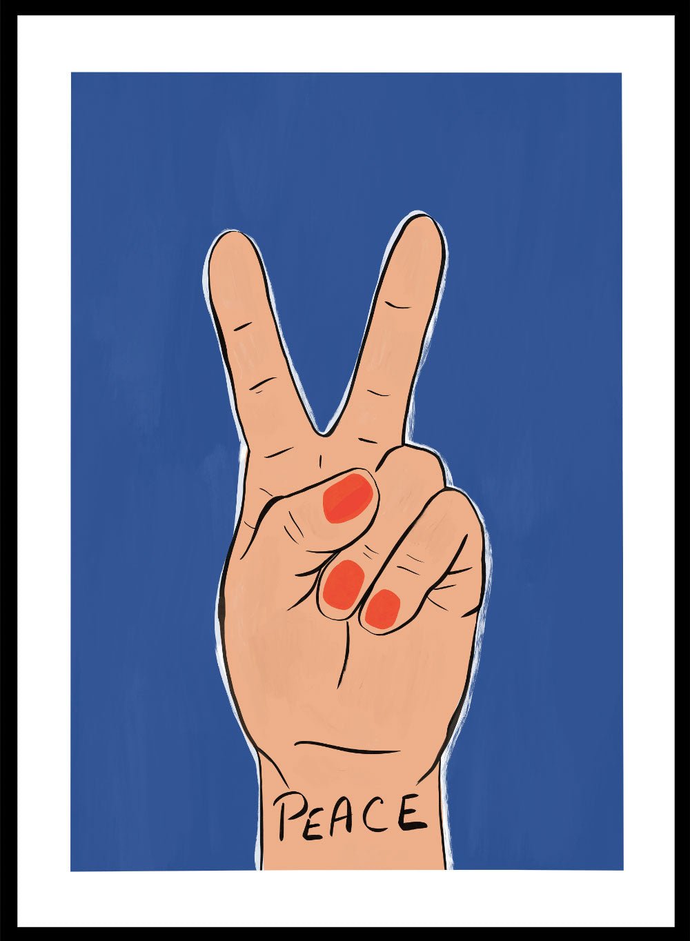 'Power in Peace' Aesthetic Art Print_Sugar & Canvas