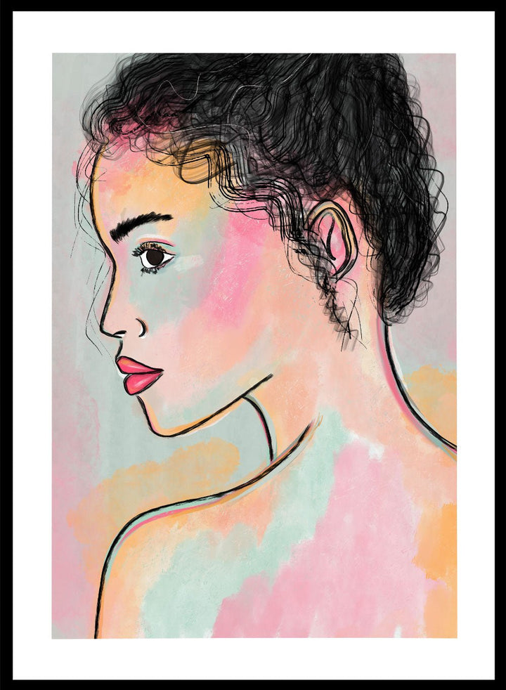 'Soft Gaze' Aesthetic Art Print_Sugar & Canvas