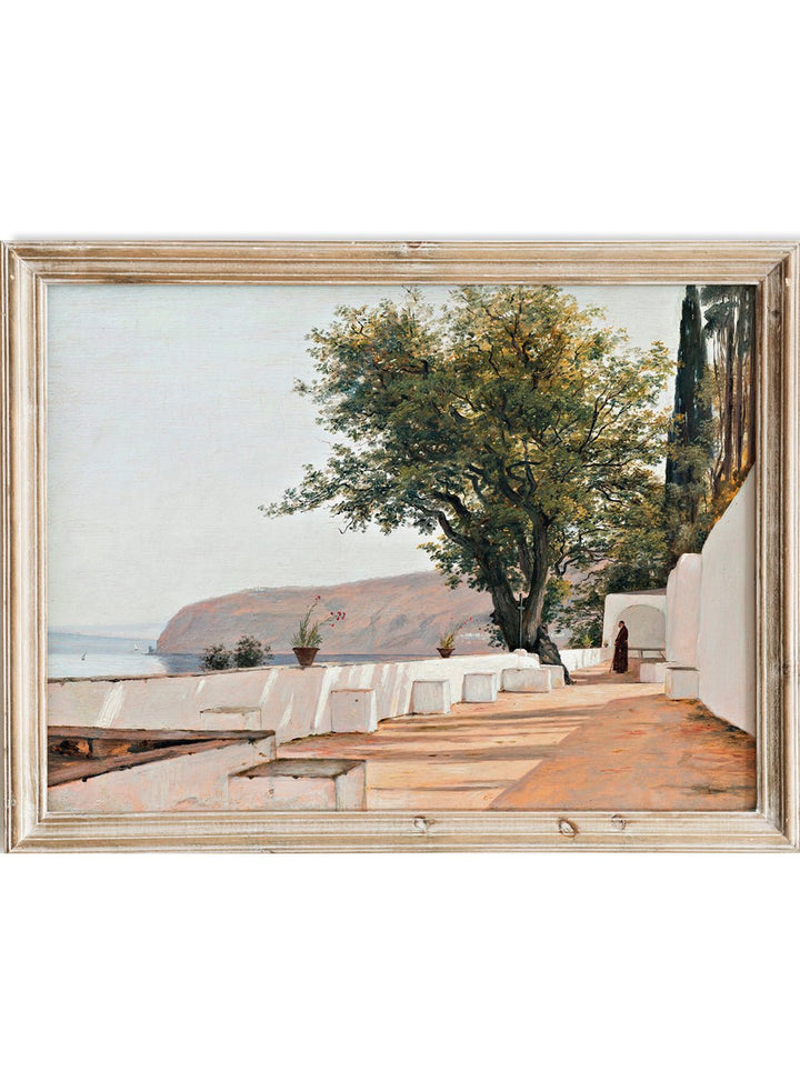 "Scene near Sorrento Overlooking the Sea" Art Print_Sugar & Canvas