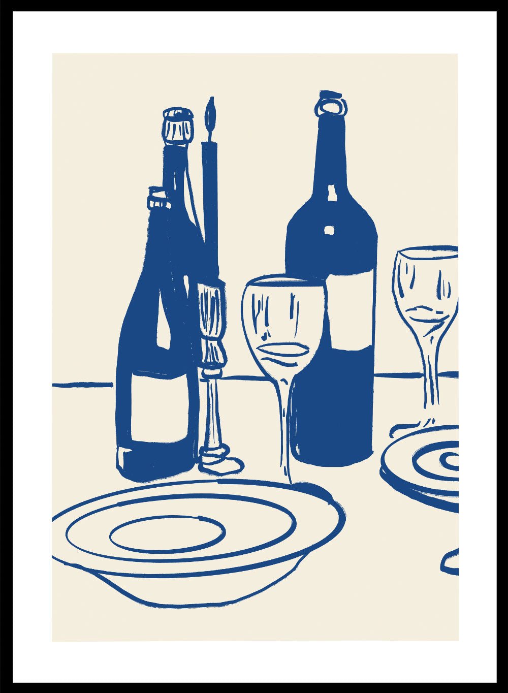 'Dinner Party' Aesthetic Art Print_Sugar & Canvas