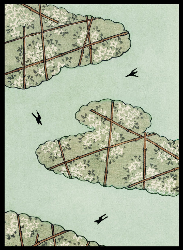 Watanabe Seitei Sky Illustration Art Print_Sugar & Canvas