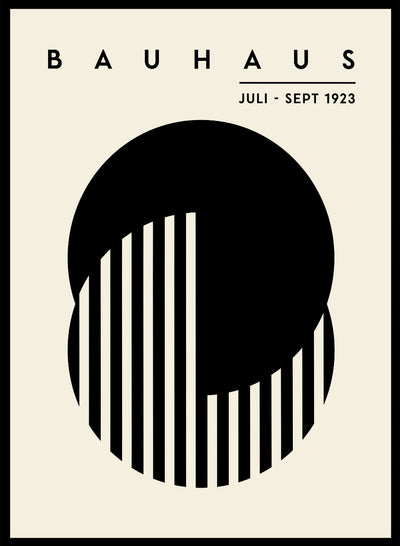 Bauhaus Geometric Circles Shapes Wall Art Print | Bauhaus 1919 Abstract Exhibition, Minimalist Mid Century Modern Contemporary Poster