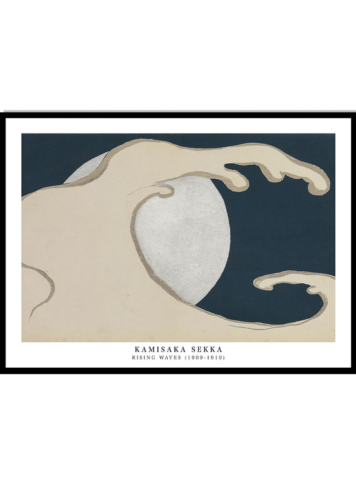 Kamisaka Sekka "Rising Waves" Art Print_Sugar & Canvas