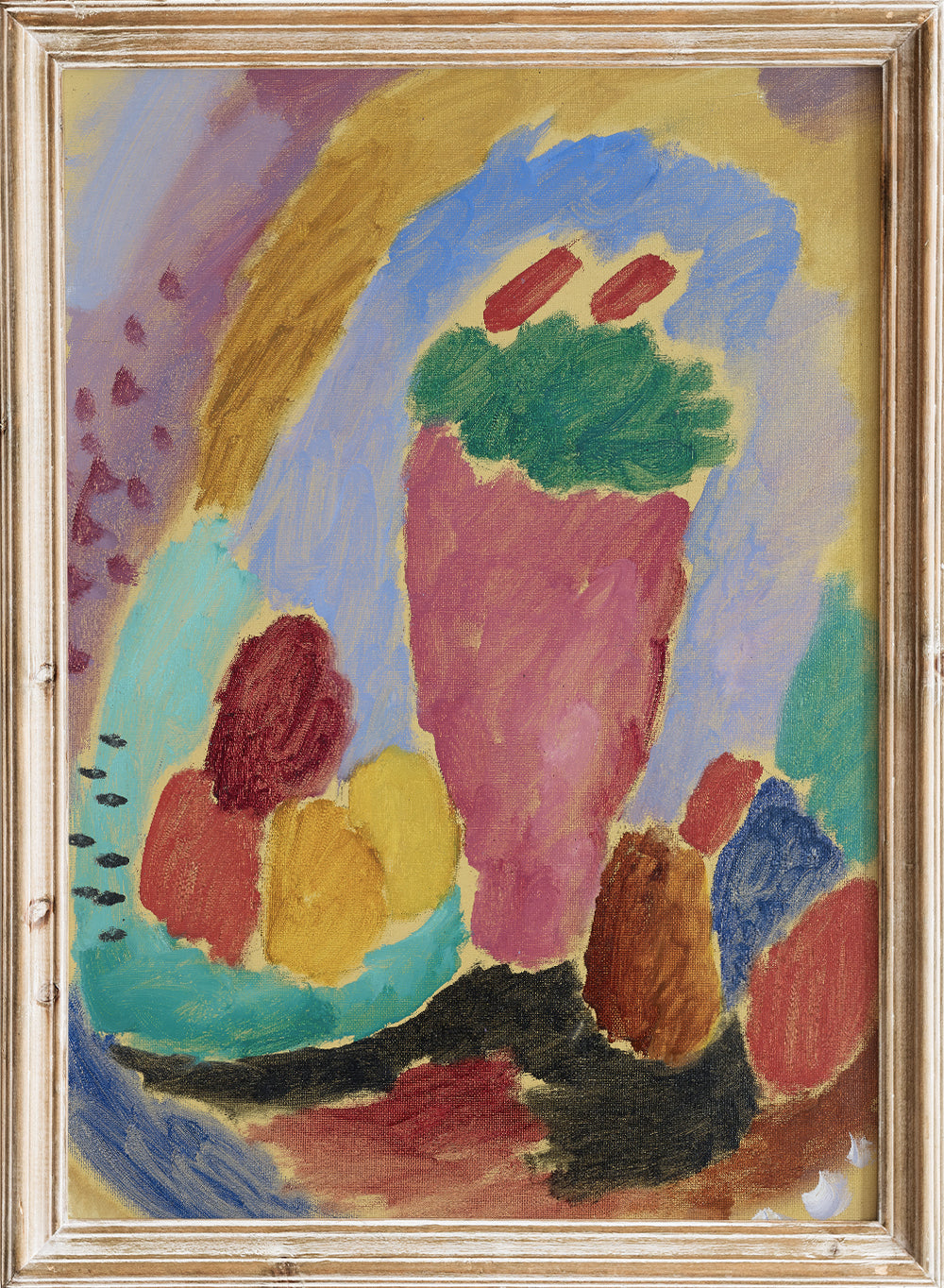 Alexej von Jawlensky  - Still life, Vintage Colorful Kitchen Still Life Wall Art Print | Abstract Expressionist Fruit Food Painting, Bold Retro European Poster Decor