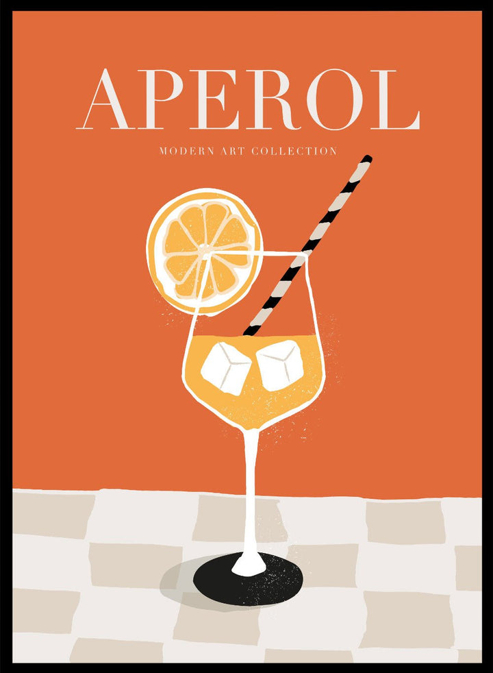 Aperol Spritz Drink Bar Art Print_Sugar & Canvas