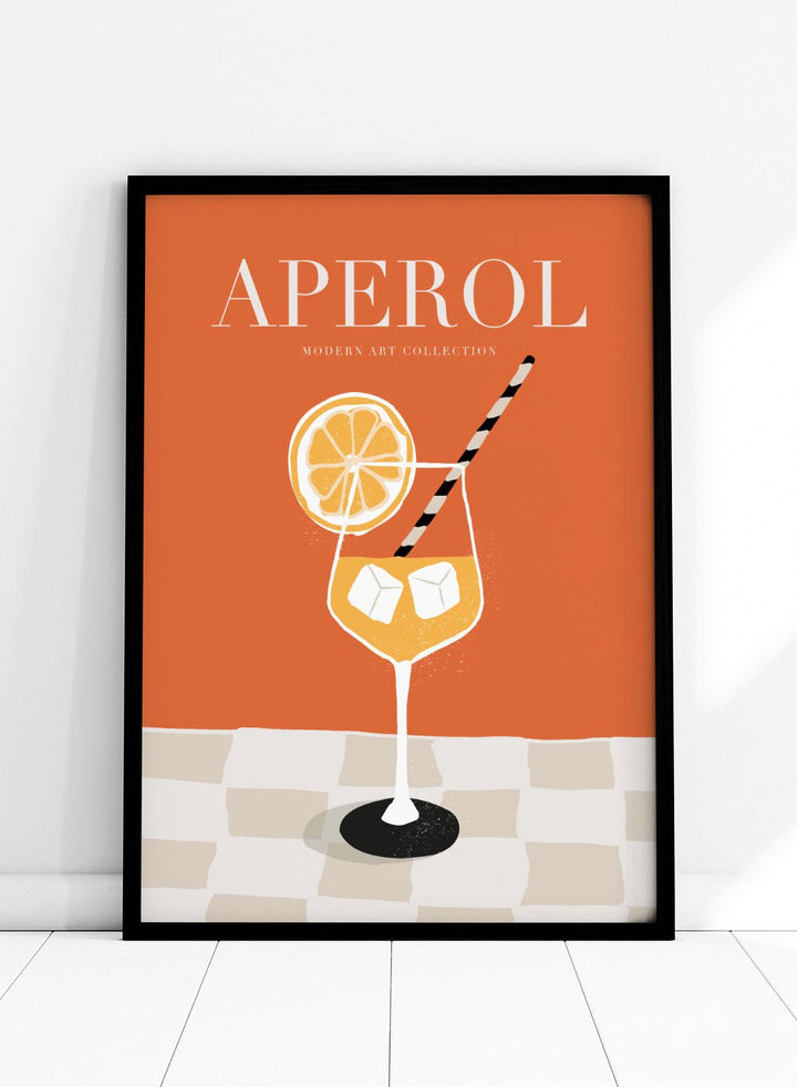 Aperol Spritz Drink Bar Art Print_Sugar & Canvas