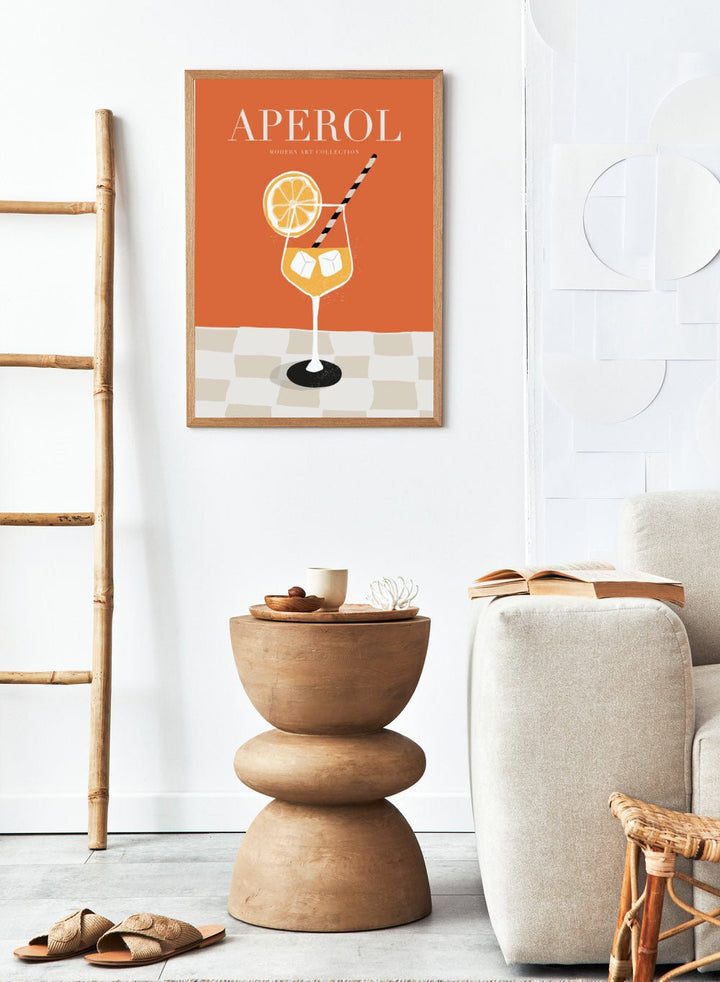 Aperol Spritz Drink Bar Art Print_Sugar & Canvas