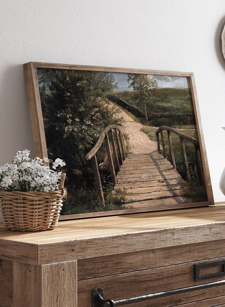 "Bridge over A Stream" Art Print_Sugar & Canvas